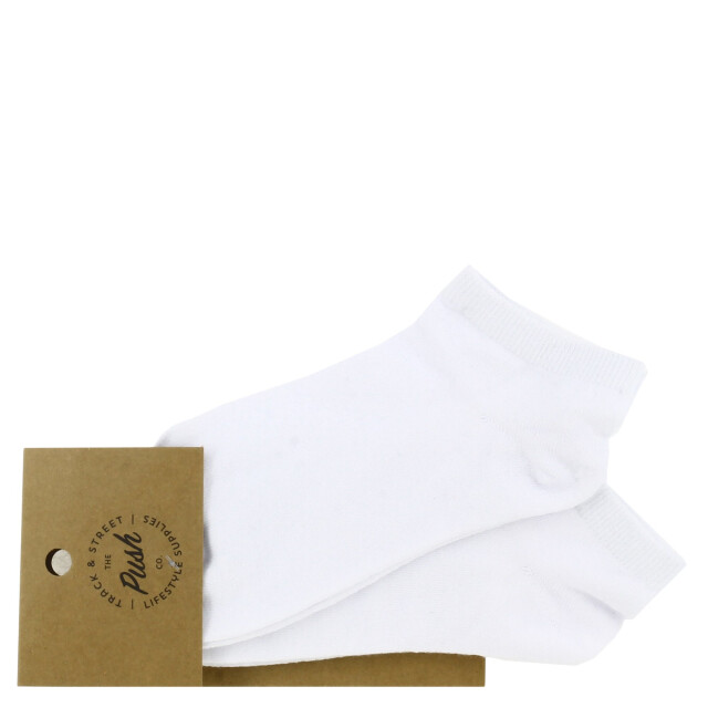 Medias de Hombre Push Media pack x2 solido black / white Blanco