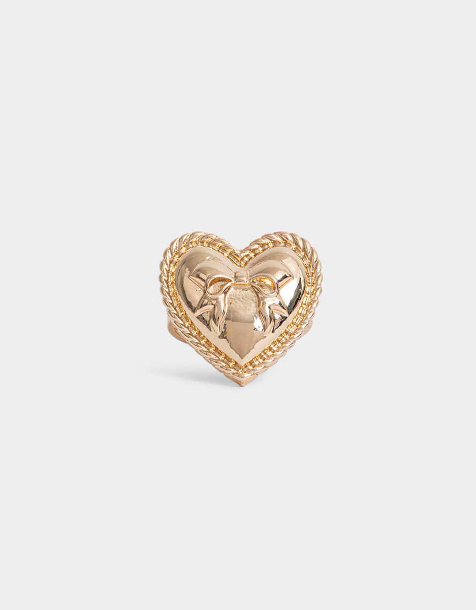 Anillo Metal Corazón 