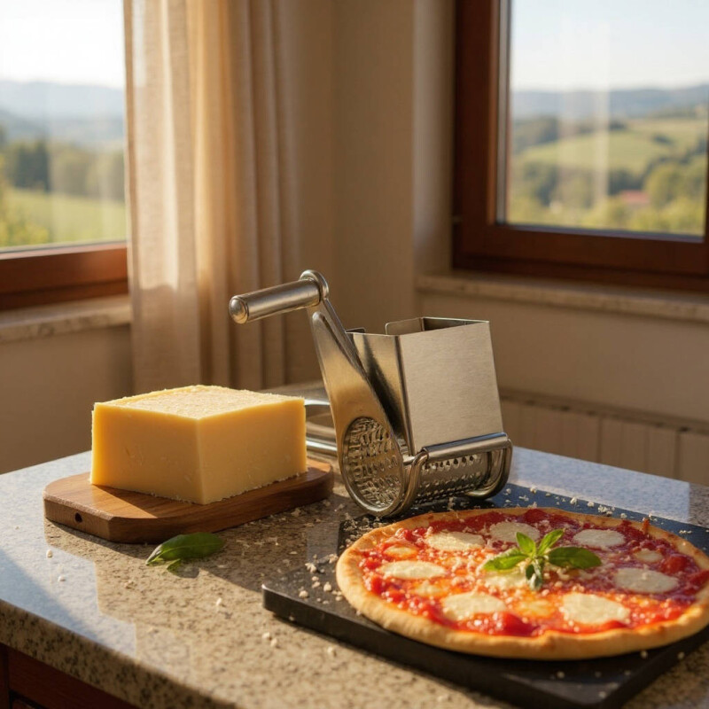 Rallador Para Queso Manual Giratorio Sin Color