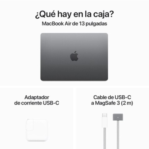 Apple MacBook Air 13" (8GB RAM 512GB, Chip M3, CPU de 8 núcleos Y GPU de 8 núcleos) Teclado Español Apple MacBook Air 13" (8GB RAM 512GB, Chip M3, CPU de 8 núcleos Y GPU de 8 núcleos) Teclado Español