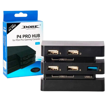 Hub Adaptador 5 Puertos Usb Extensión Playstation Ps4 Pro Hub Adaptador 5 Puertos Usb Extensión Playstation Ps4 Pro