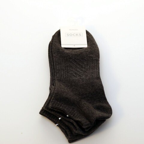 MEDIAS BAJAS PARA HOMBRE (3 PARES/GRIS OSCURO) MEDIAS BAJAS PARA HOMBRE (3 PARES/GRIS OSCURO)