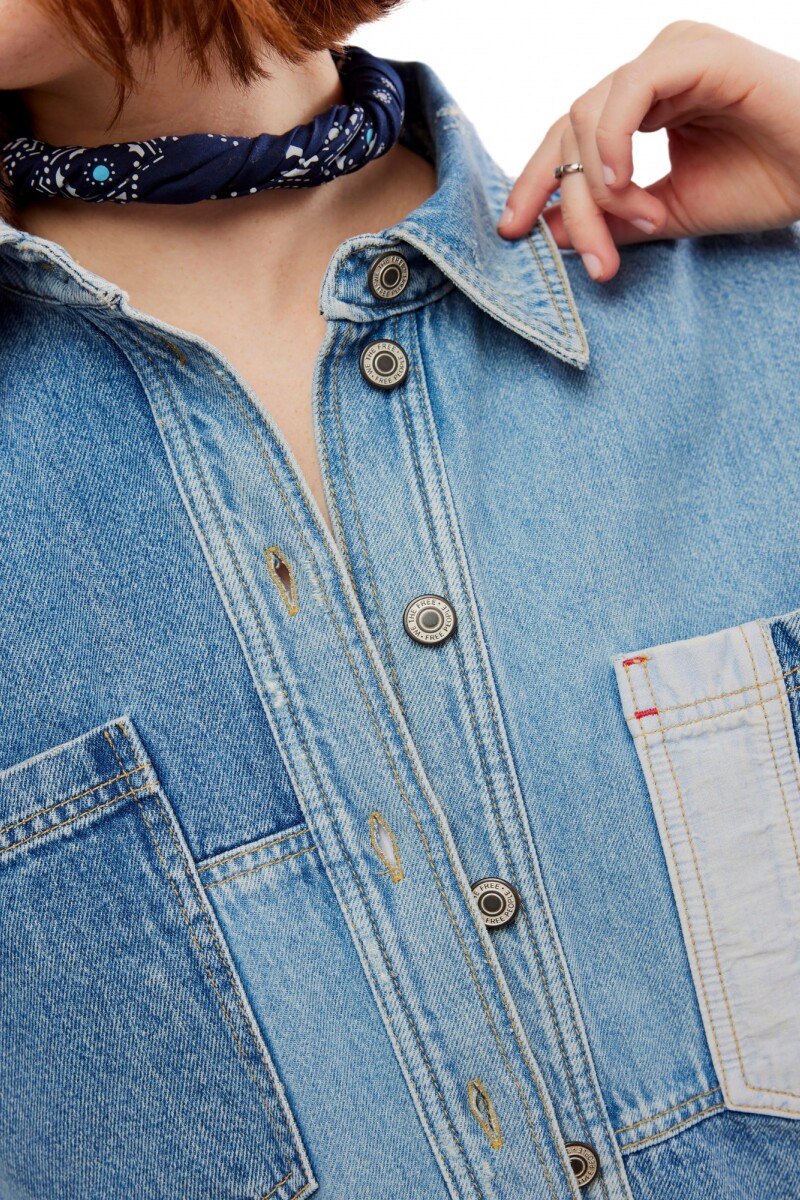 CAMISA DENIM MOUNTAIN ROADS Azul