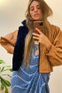Campera Furor Camel Corderito Azul