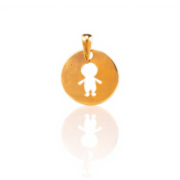 Dije Niño-Oro bajo-Sin piedra-CP8503 sinpiedra
