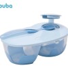 Tupper con divisiones y cuchara BUBA celeste