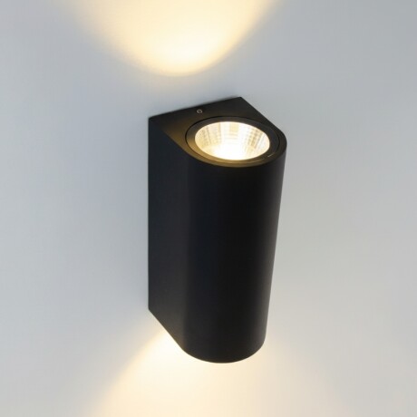 ARTEFACTO EXTERIOR ASTI PARA ADORSAR EN PARED BIDIRECCIONAL 12W Artefacto Exterior LED Asti Para Adosar Bidireccional 12W Negro