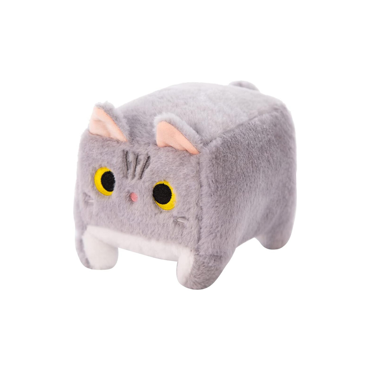 Peluche De Gatito Cuadrado - Gris 