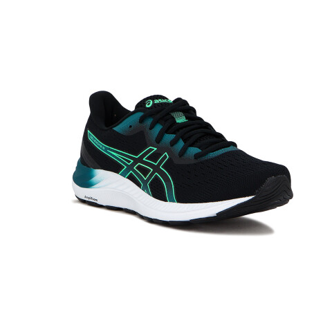 Championes Asics Gel-Excite 8 Negro-Verde Esmeralda