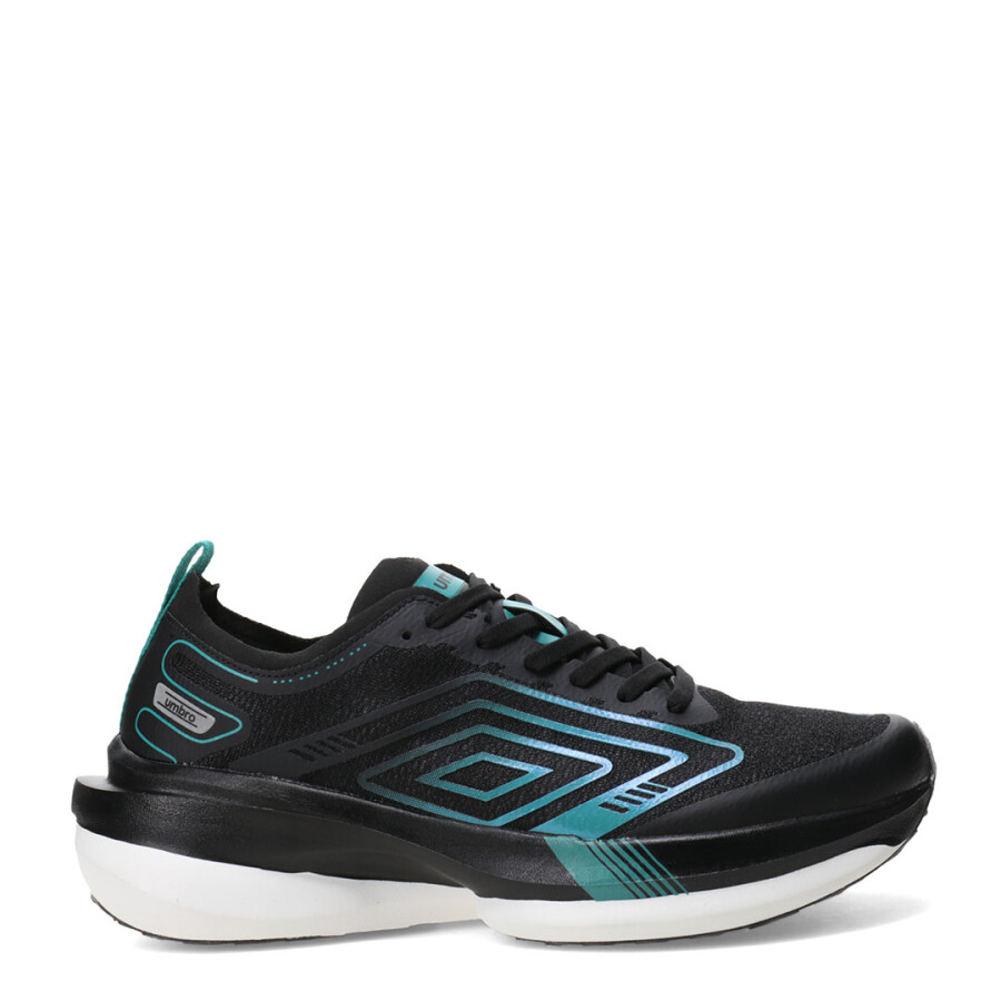 Championes de Hombre Umbro Spin Lock Negro - Verde