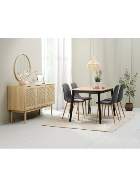 Mesa de comedor JEGIND 80x130 roble/negro Mesa de comedor JEGIND 80x130 roble/negro