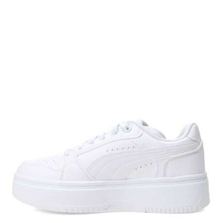 Championes de Mujer Puma Rebound Femme Low Blanco - Celeste Claro
