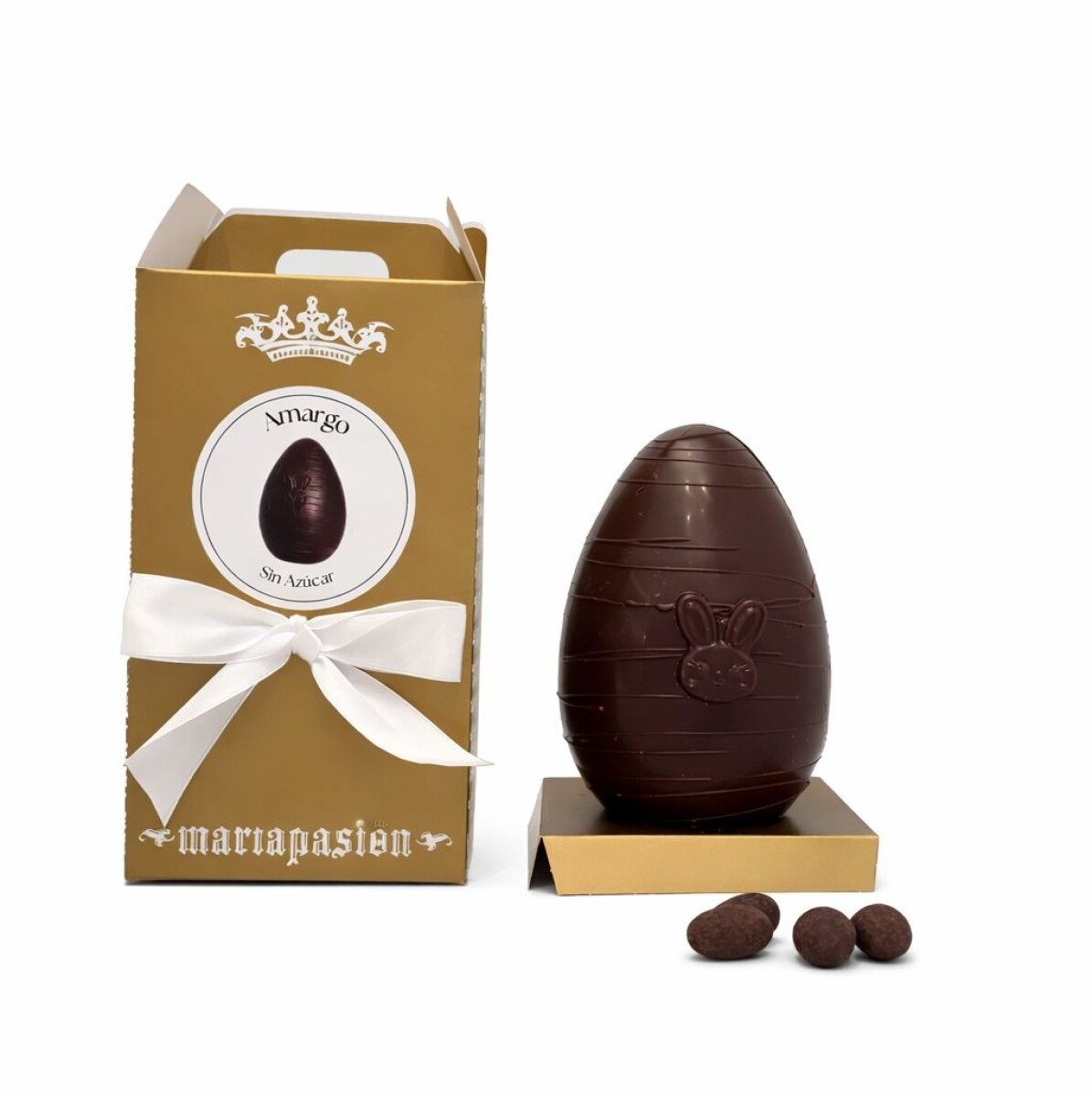 Huevo Pascua Liso M Amargo 58% SIN AZÚCAR 