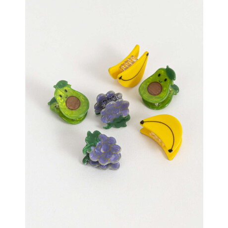 Set De Mini Broches Infantiles Combinacion Tricolor