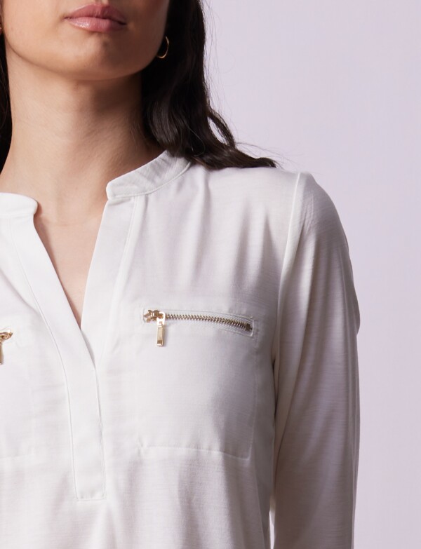 Blusa Zips CRUDO