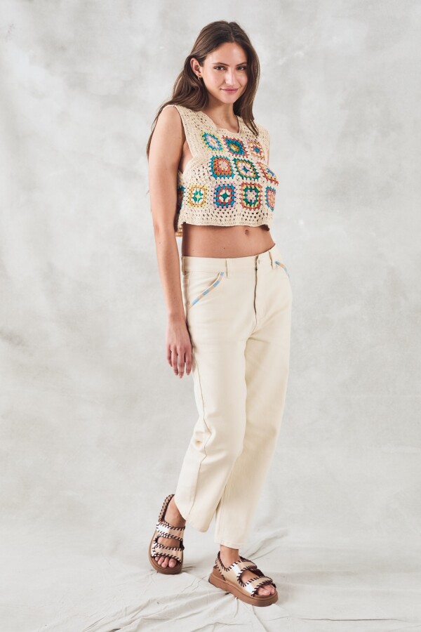 Top Crochet Nacar