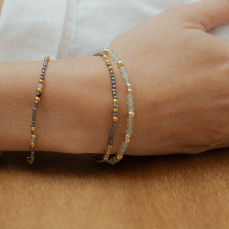 Pulsera PALI, Goldfilled con piedras naturales Pulsera PALI, Goldfilled con piedras naturales