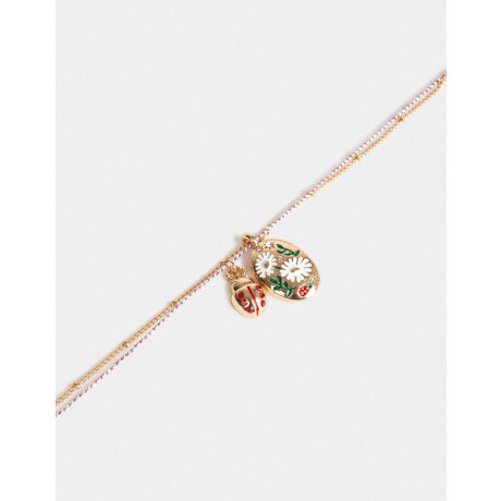 Collar Corto Multidijes Dorado