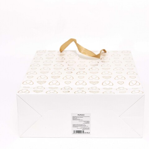 BOLSA DE REGALO CORAZONES METALIZADOS (M) BOLSA DE REGALO CORAZONES METALIZADOS (M)