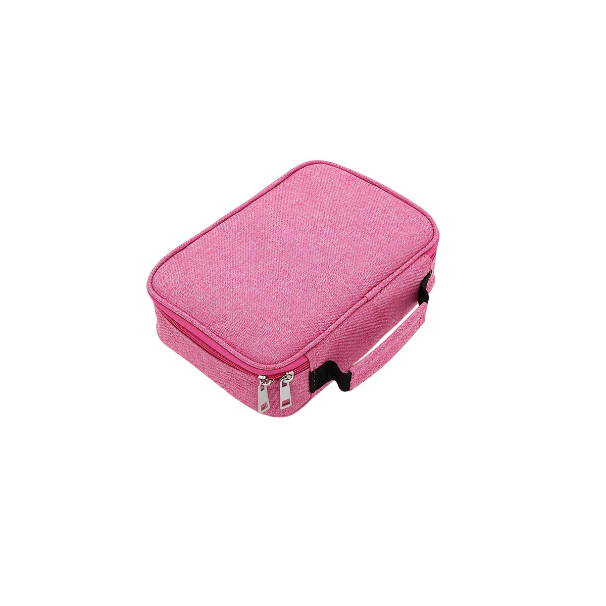 Cartuchera cuadrada con cierre - Rosado 