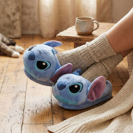 Pantufla Infantil Con Forma 3D Stitch