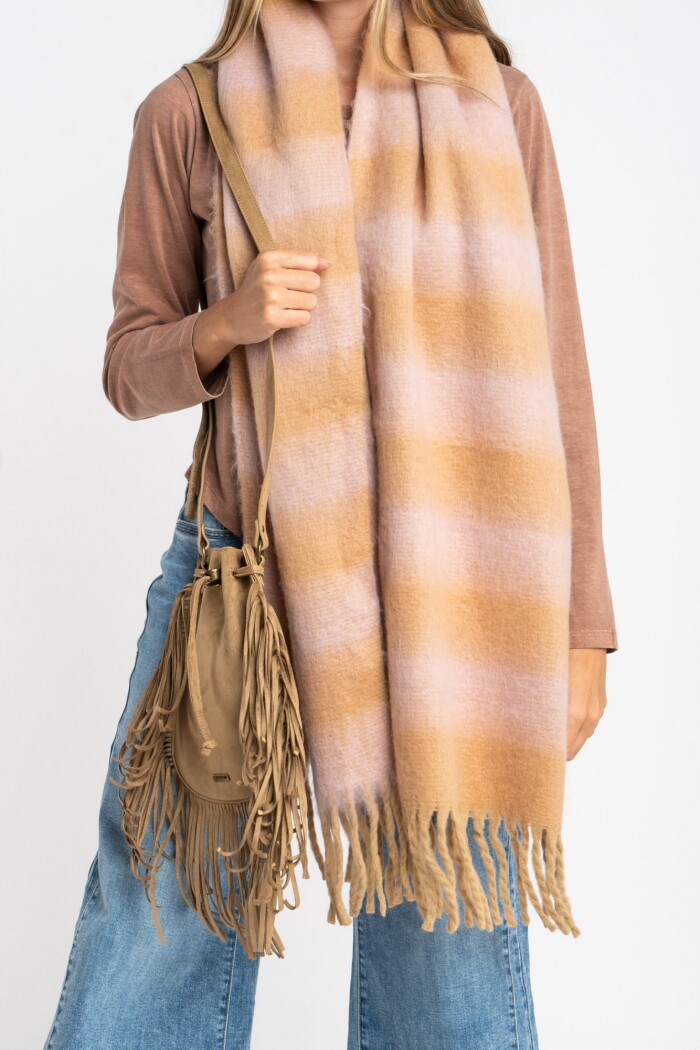 Pañuelo Rayado Rosa