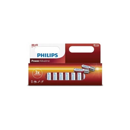 PACK PILAS AA PHILIPS X 12 UNIDADES Sin color