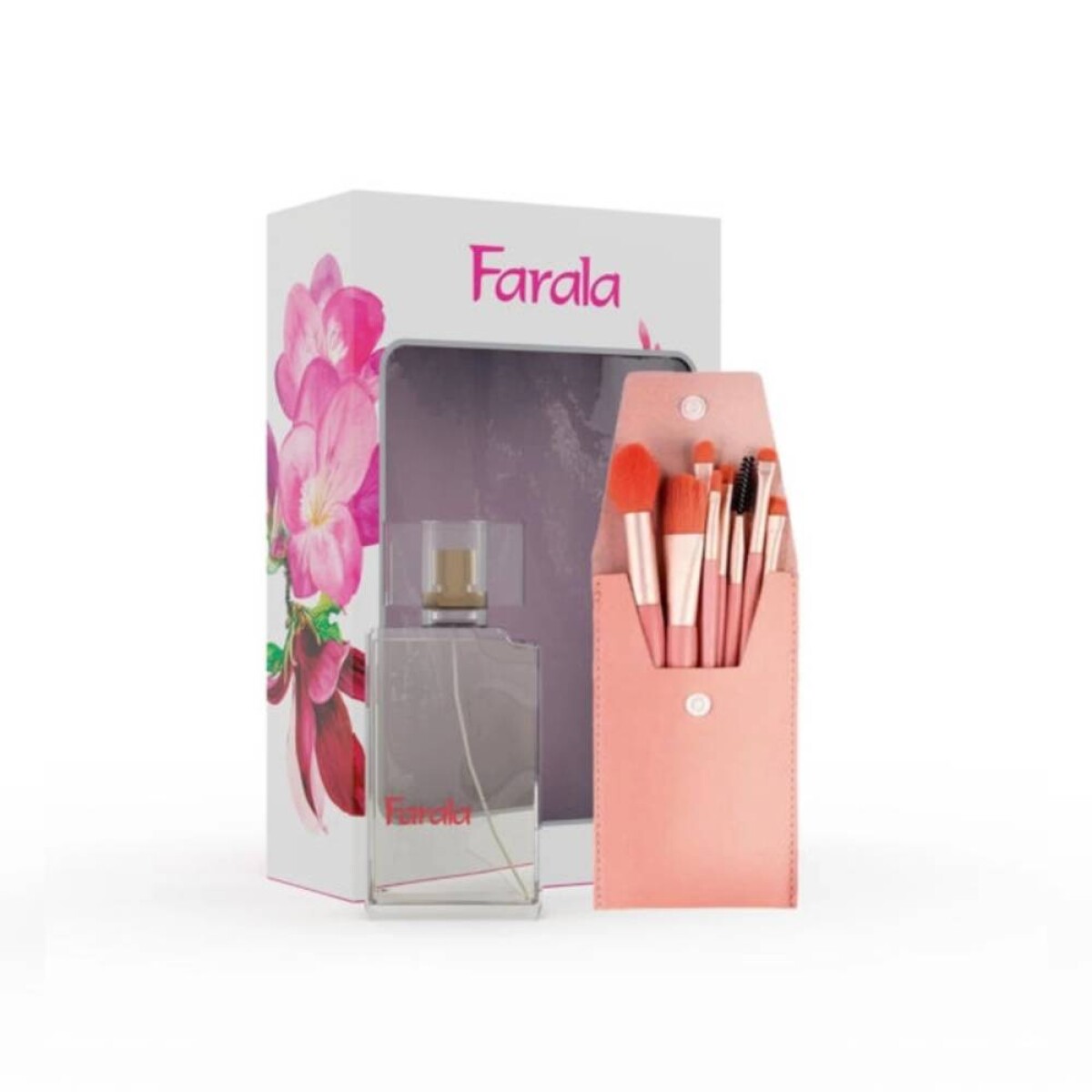 Cofre Farala Perfume EDT 50ml + Set De Brochas 