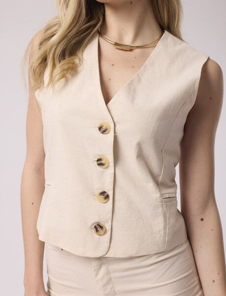 Chaleco lino Chaleco lino