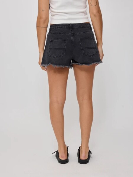 SHORT RUSTY PLUMI NEGRO