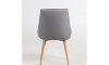 Silla BRUNA en PU Gris