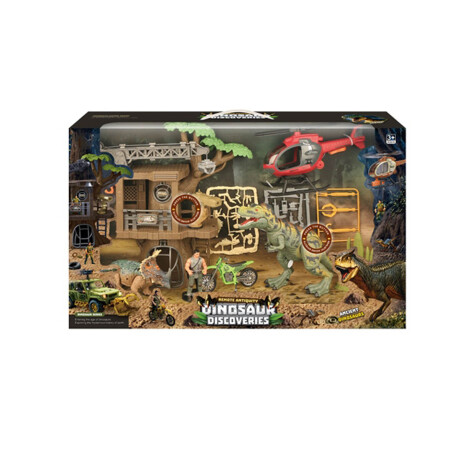 Set Dinosaurios Premium Sonido Accesorios Casa Árbol Set Dinosaurios Premium Sonido Accesorios Casa Árbol