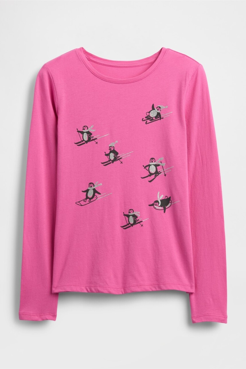 Remera Gráfico Niña Standout Pink
