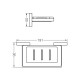 JABONERA VIDRIO APLICAR METAL LINEA DOMINIC ACABADO MATE 000
