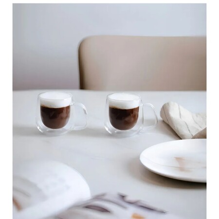 JUEGO DE TAZAS CAFE VIDRIO DOBLE PARED TRAMONTINA 100ML 2PZA JUEGO DE TAZAS CAFE VIDRIO DOBLE PARED TRAMONTINA 100ML 2PZA