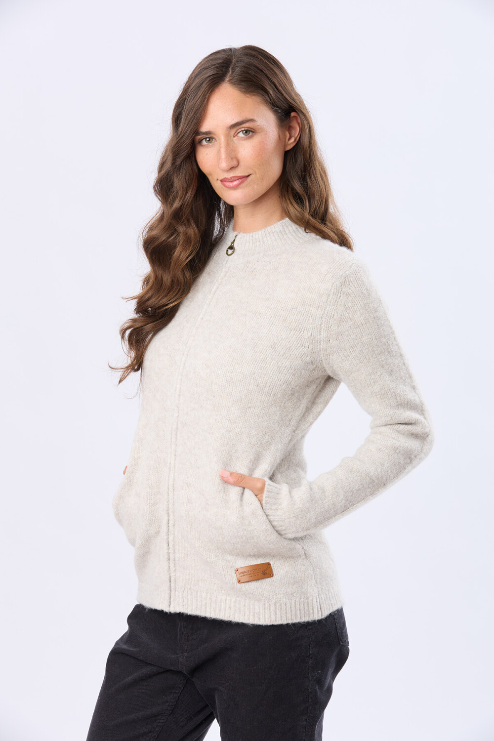 CARDIGAN TEJIDO DE ABRIGO Gris