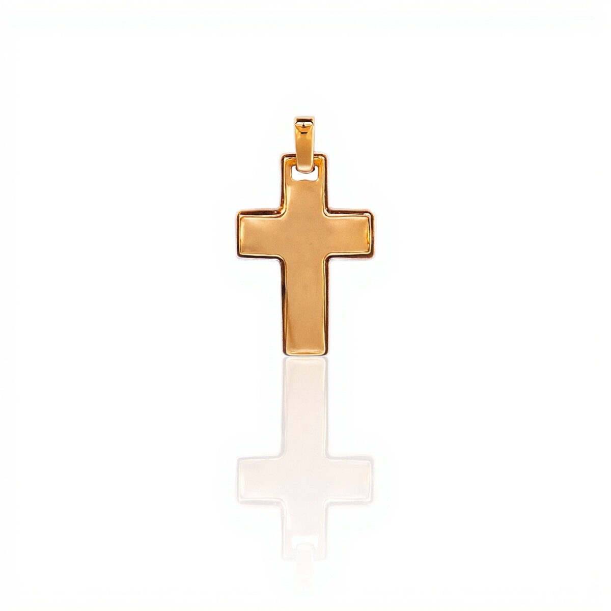 Dije Cruz-Oro bajo-Sin piedra-CP8645 - sinpiedra 