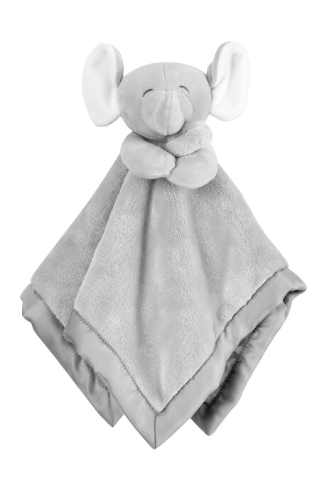 Peluche de apego borde satén elefante 0