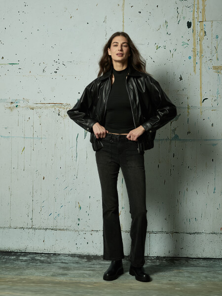 JEAN POCKET GRIS OSCURO
