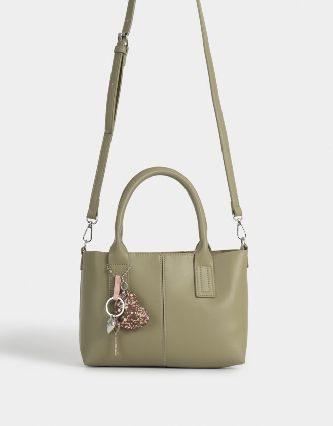 City Cartera City Con Charm - Verde Medio
