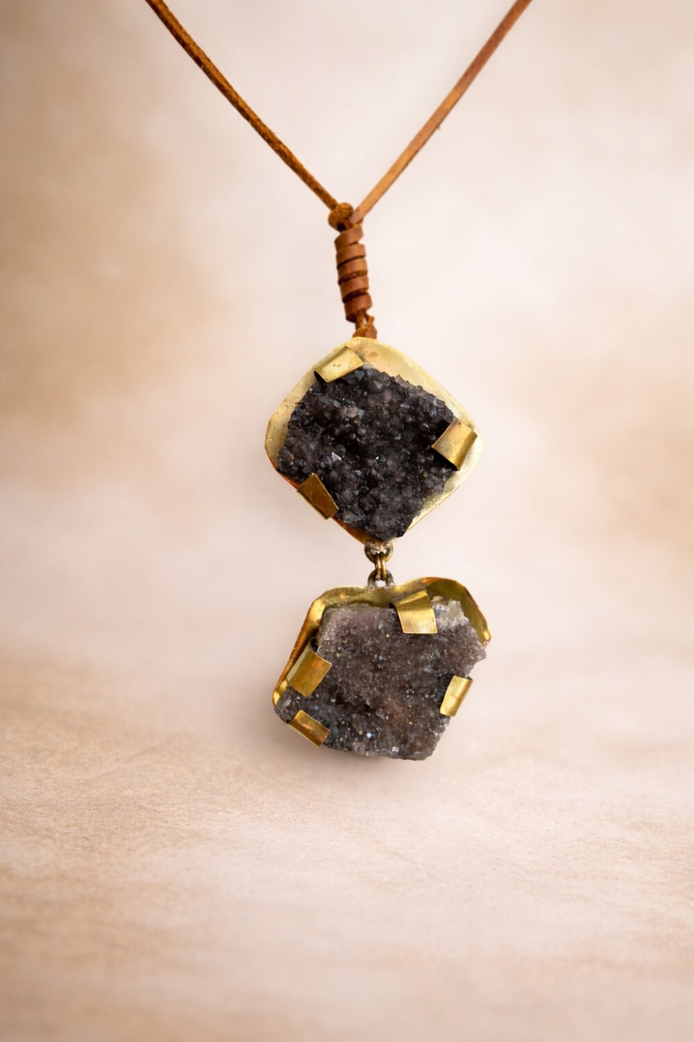 Cracked Necklace Amatista Violeta