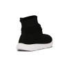 Molekinha Calzado Deportivo Mid Casual Tejida Suela De Goma Negro-plata