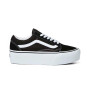 Old Skool Stackform - Mujer Suede/Canvas Black/True White