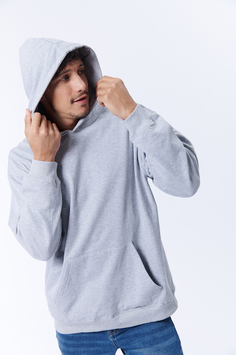 Canguro deportivo oversize Gris Melange