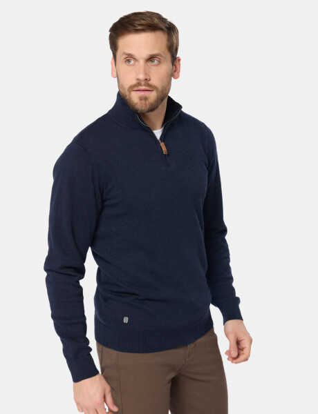 BUZO TEJIDO DE ALGODÓN Azul