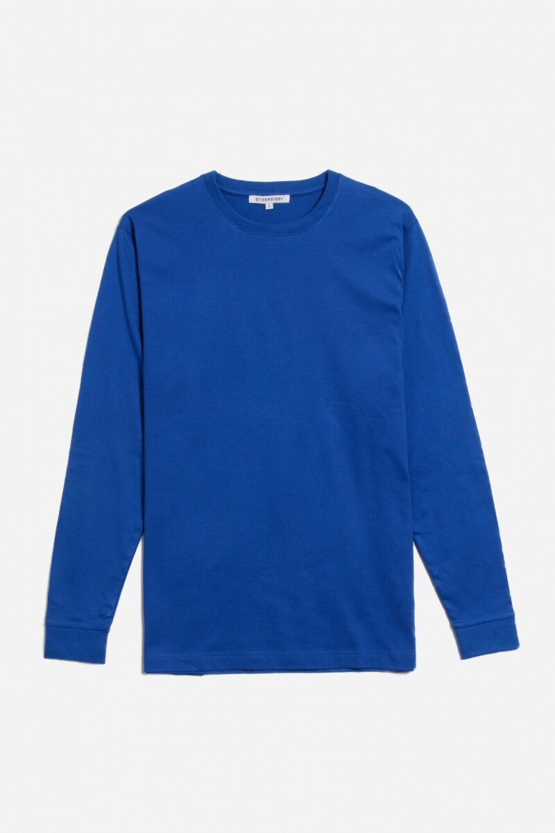 Remera básica m/l - Azul 