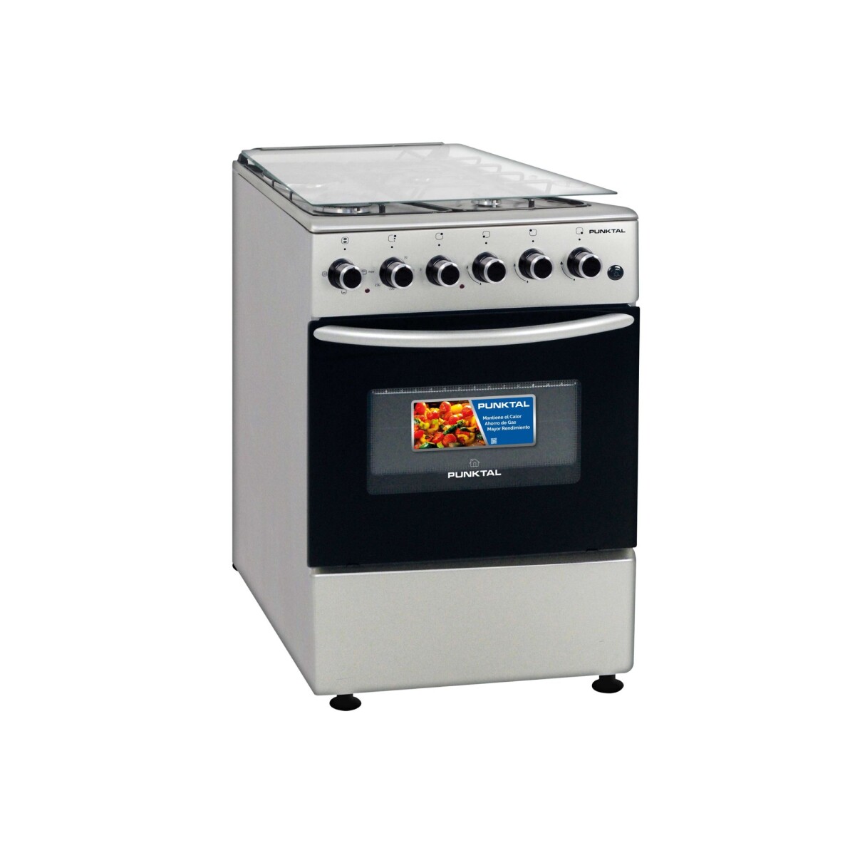COCINA INOX 3H + DISCO, HORNO ELÉCTRICO – ENCENDIDO - 50x55x83cm. - acero inoxidable 