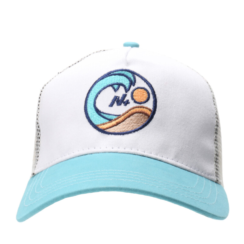 Gorro N+ CALO Turquesa - Blanco