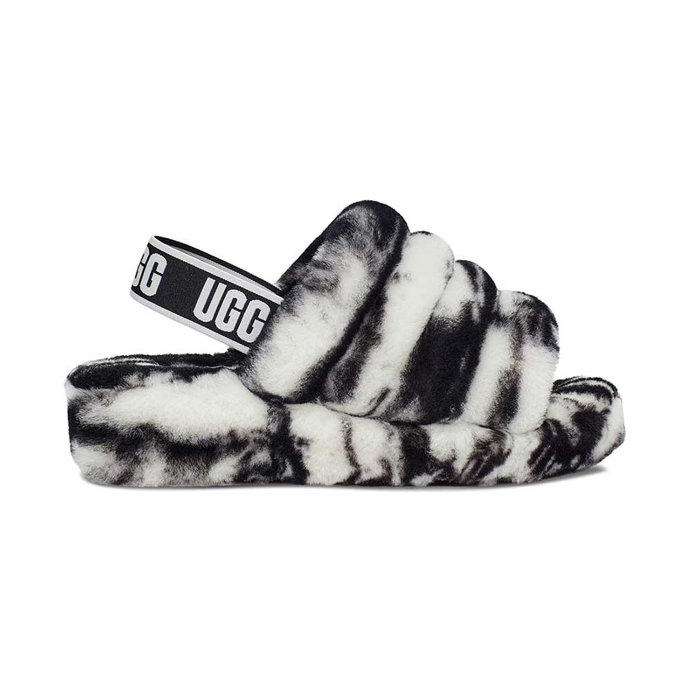 Fluff Yeah Slide Marble W - Mujer Black