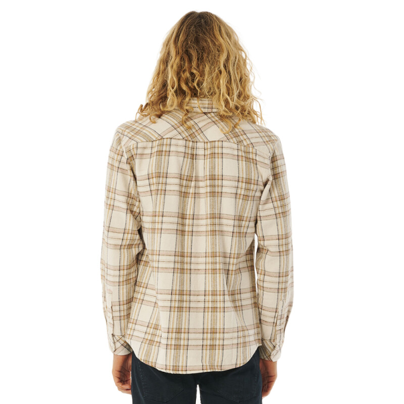 Camisa Rip Curl Griffin Flannel - Beige Camisa Rip Curl Griffin Flannel - Beige